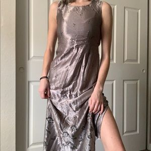 VINTAGE / silky maxi dress
